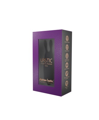 Lastic pocket vibe Rabbit - Mini Wibrator - Czarny