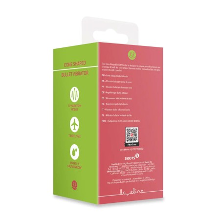 Cone Shaped Bullet Vibrator - Jajeczko Stymulujące - Czerwone