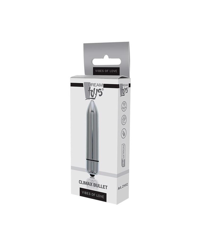 VIBES OF LOVE CLIMAX BULLET - Mini Wibrator Srebrny