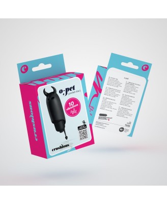 CRUSHIOUS O-PET DEVIL WITH 10 VIBRATION BULLET BLACK