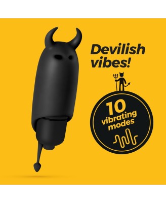 CRUSHIOUS O-PET DEVIL WITH 10 VIBRATION BULLET BLACK
