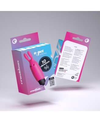 CRUSHIOUS O-PET RABBIT WITH 10 VIBRATION BULLET PINK