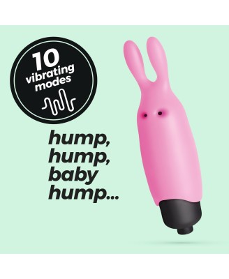 CRUSHIOUS O-PET RABBIT WITH 10 VIBRATION BULLET PASTEL PINK