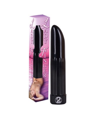 Vibrator "Ladyfinger" schwarz - Mini Wibrator - Czarny
