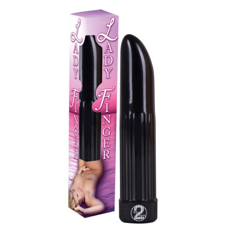 Vibrator "Ladyfinger" schwarz - Mini Wibrator - Czarny