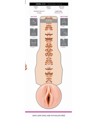 Fleshlight - Girls Emma Hix Syrup Signature Vagina  - Masturbator