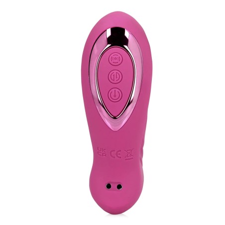 Thrusting and Tapping Vibrator - Powerful Pink