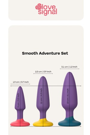 Smooth Adventure Set - Zestaw Korków Analnych