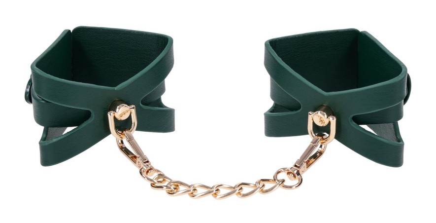 Cutout Cuffs - Szmaragdowozielone Eleganckie Kajdanki
