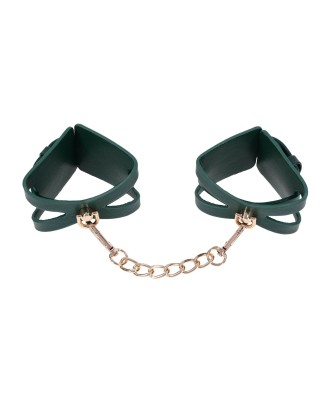 Cutout Cuffs - Szmaragdowozielone Eleganckie Kajdanki