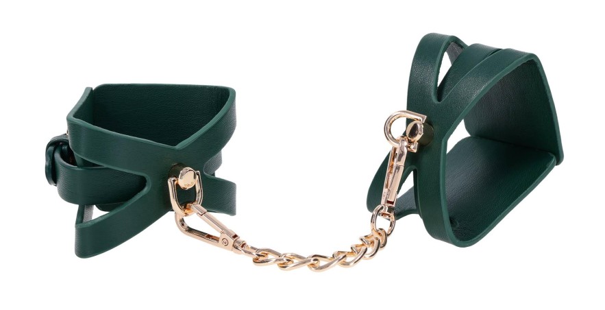 Cutout Cuffs - Szmaragdowozielone Eleganckie Kajdanki