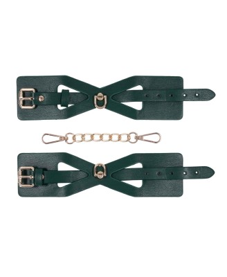 Cutout Cuffs - Szmaragdowozielone Eleganckie Kajdanki