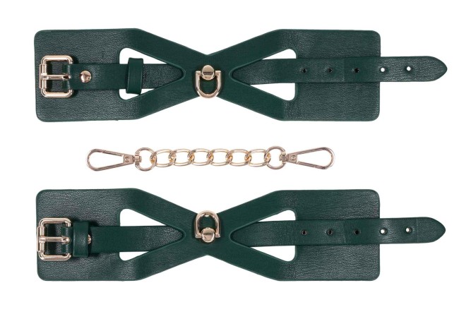 Cutout Cuffs - Szmaragdowozielone Eleganckie Kajdanki