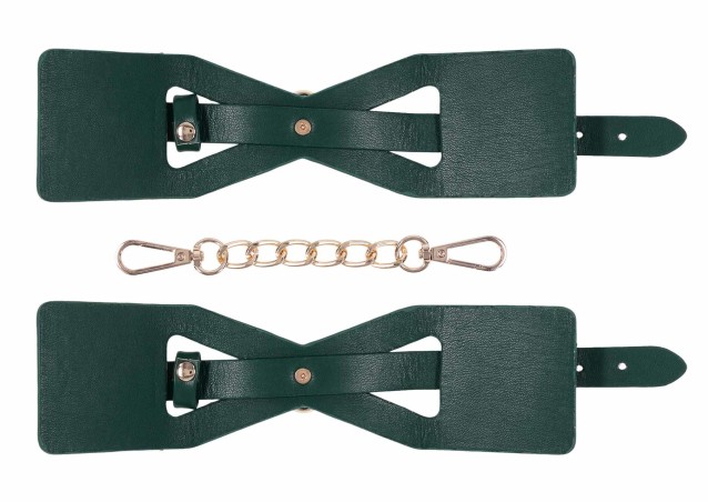 Cutout Cuffs - Szmaragdowozielone Eleganckie Kajdanki