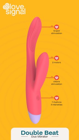 Double Beat - Wibrator Króliczek