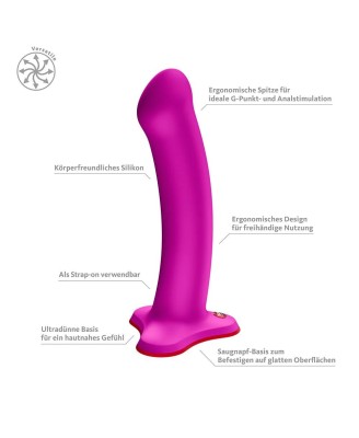 Fun Factory Magnum - Silikonowe Dildo do Strapon - Fioletowe