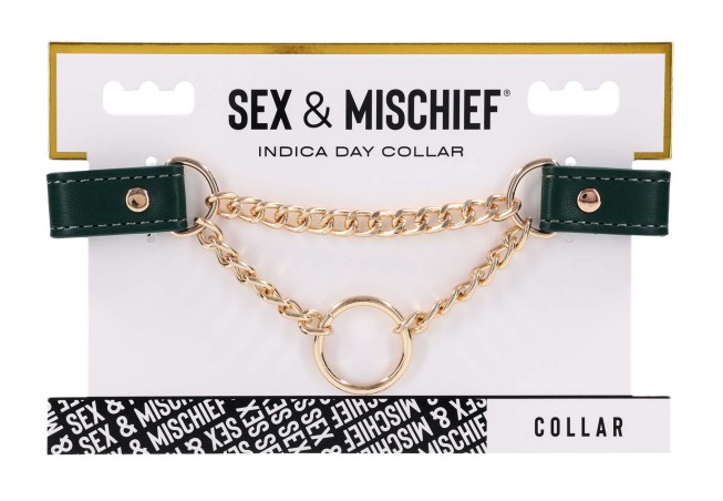 Day Collar - Ozdobna Obroża z Łańcuszkiem