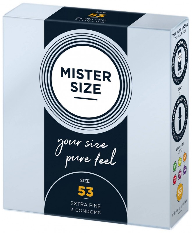 Mister.Size 53 mm Condoms 3 Pieces