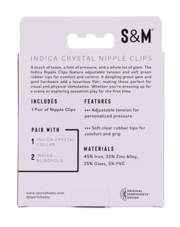 Crystal Nipple Clips - Ozdobne Klamerki na Sutki