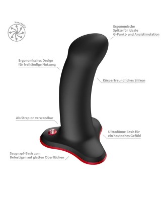 Fun Factory - Amor - Silikonowe Dildo do Strapon - Czarne