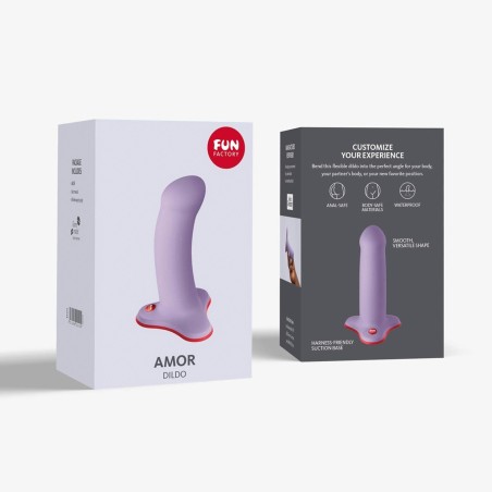 Fun Factory - Amor - Silikonowe Dildo do Strapon - Lawendowy