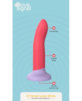 2-Toned Love Stick - Dildo z Przyssawką - Duże - 20,5cm