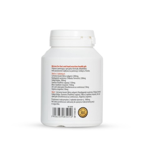 MyLove Ero Fast and Hard Erection - na poprawę erekcji - 60 szt