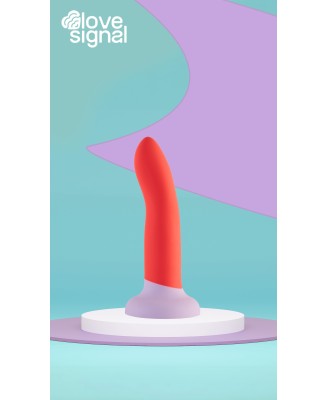 2-Toned Love Stick - Dildo z Przyssawką - Średni - 17 cm