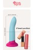 2-Toned Love Stick - Dildo do Uprzęży Strapon - Małe - 14 cm