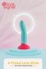 2-Toned Love Stick - Dildo do Uprzęży Strapon - Małe - 14 cm
