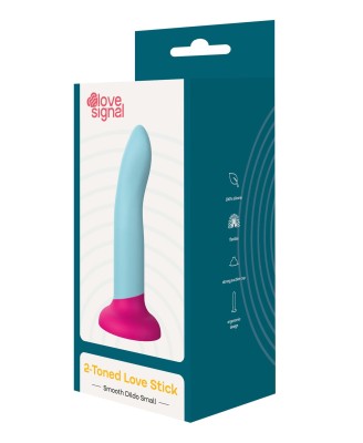 2-Toned Love Stick - Dildo do Uprzęży Strapon - Małe - 14 cm