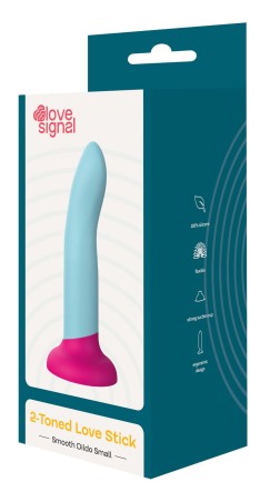 2-Toned Love Stick - Dildo do Uprzęży Strapon - Małe - 14 cm