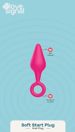 Soft Start Plug - Korek Analny z Pierścieniem na Palec