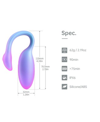 Magic Motion - Flamingo Max Blue - Stymulujące Jajeczko na App