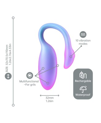 Magic Motion - Flamingo Max Blue - Stymulujące Jajeczko na App