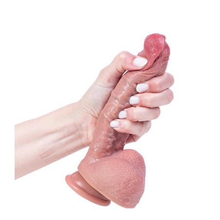 Flexible Hyper Realistyczne Cieliste Dildo - 21 cm