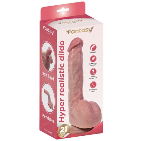 Flexible Hyper Realistyczne Cieliste Dildo 2 - 21 cm