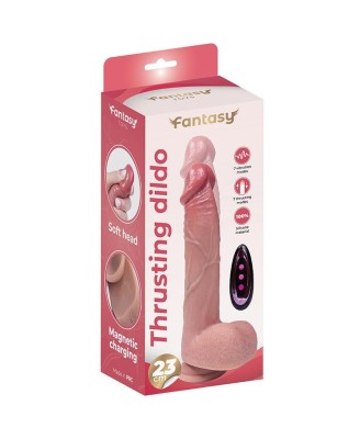 Silicone thrusting dildo 23 cm
