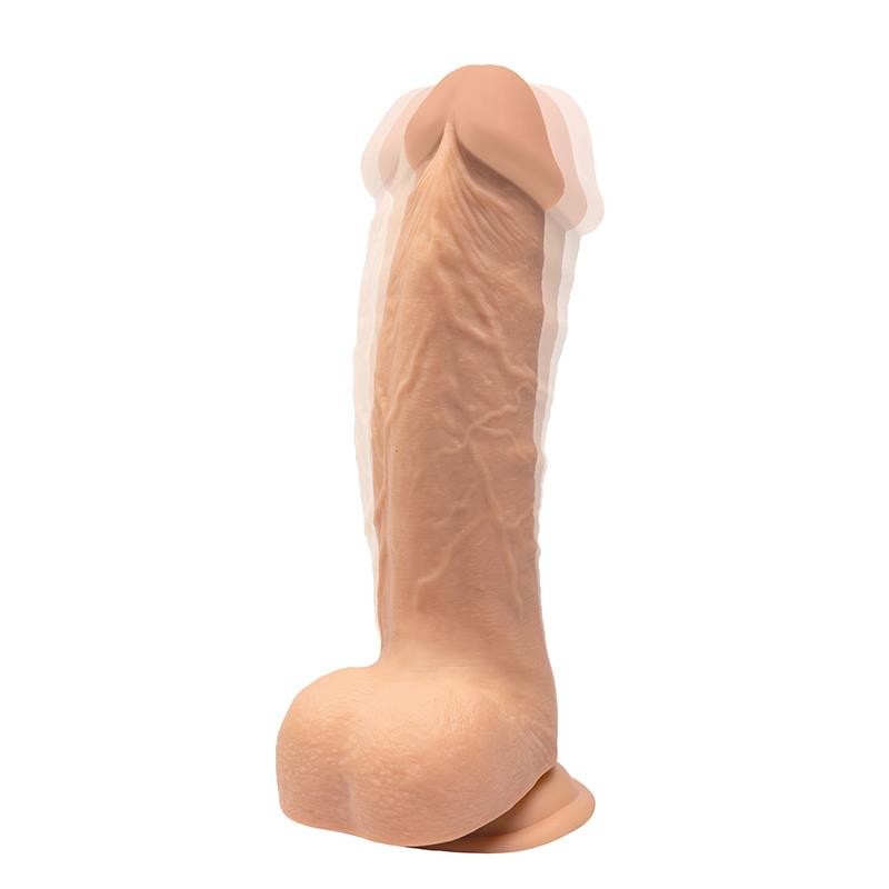 Rotacyjny Vibro Dildo - Cielisty - 22 cm