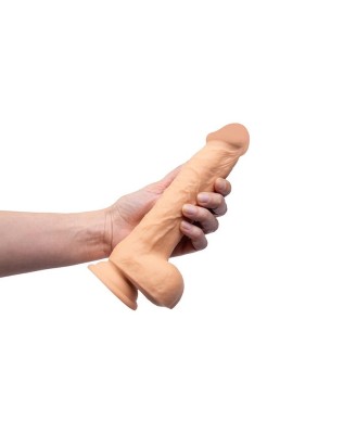 Rotacyjny Vibro Dildo - Cielisty - 22 cm