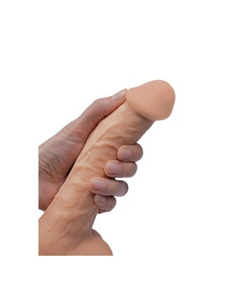 Rotacyjny Vibro Dildo - Cielisty - 22 cm