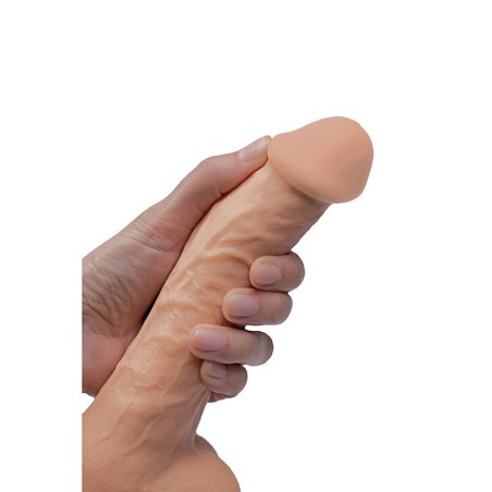 Rotacyjny Vibro Dildo - Cielisty - 22 cm