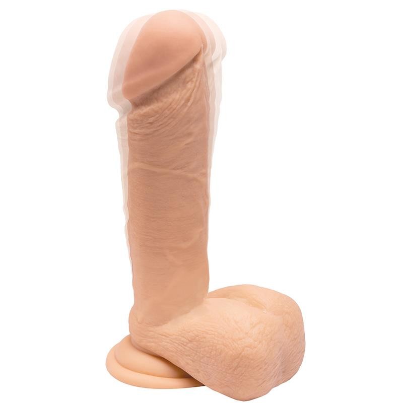 Rotacyjny Vibro Dildo - Cielisty - 19 cm