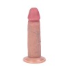 Silikonowy Cielisty Dildo z ruchomą Skórą 18 cm