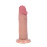 Silikonowy Cielisty Dildo z ruchomą Skórą 18 cm