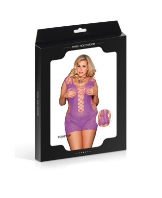 Paris Hollywood DRESS H3161 Sukienka koronkowa - Fioletowa - XL
