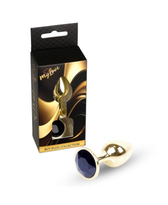MyLove Toys - Jewellery Gold PLUG - Złoty Korek Analny z Cz. Kryształkiem