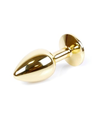 MyLove Toys - Jewellery Gold PLUG - Złoty Korek Analny z Cz. Kryształkiem