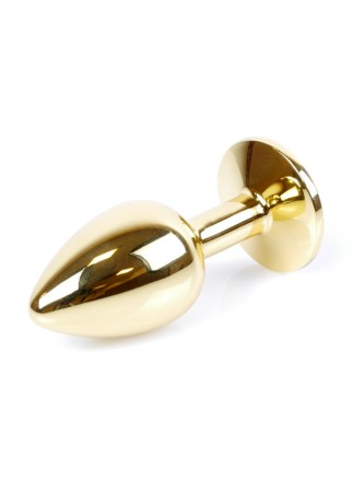 MyLove Toys - Jewellery Gold PLUG - Złoty Korek Analny z Cz. Kryształkiem