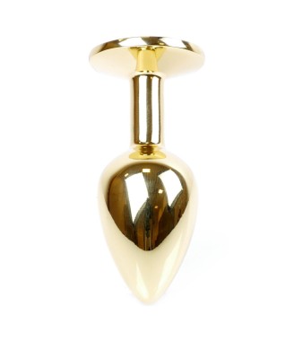 MyLove Toys - Jewellery Gold PLUG - Złoty Korek Analny z Cz. Kryształkiem